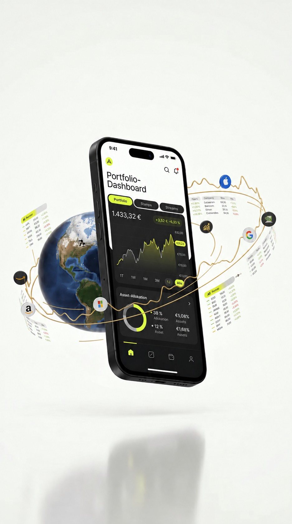 AI analyzing global market data